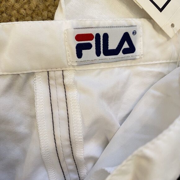 VTG Fila Tennis Pickleball Skirt Set 32" Crop Top Black/White Speckles NWT 14 - Picture 7 of 10